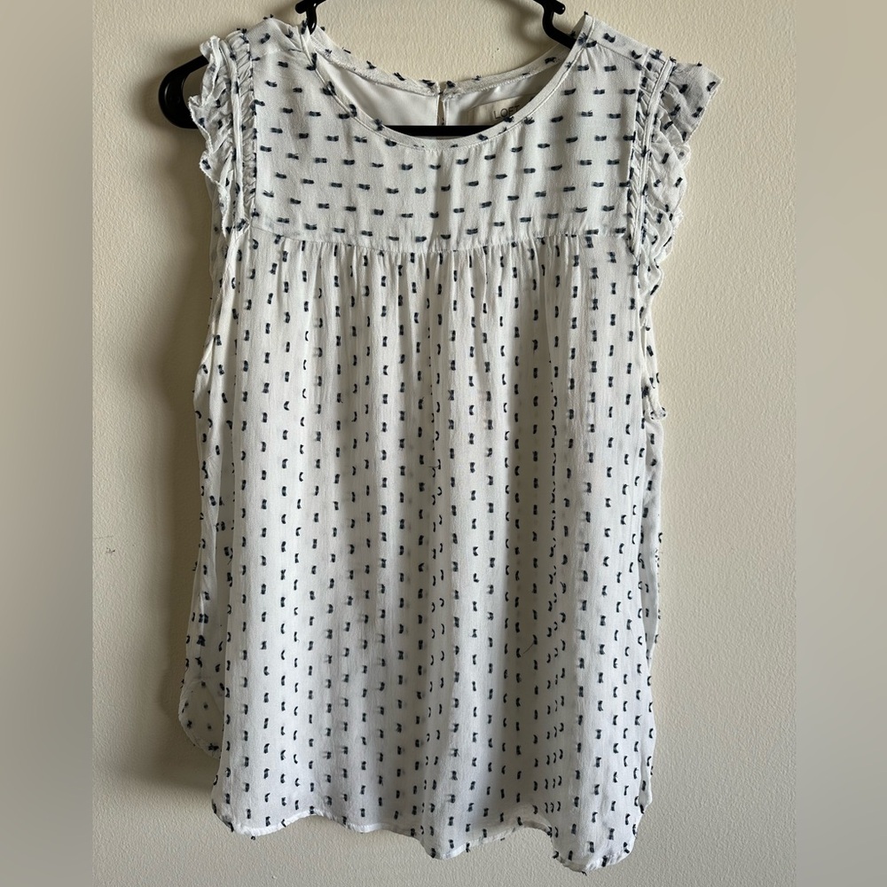 Loft Flutter Sleeve Blouse